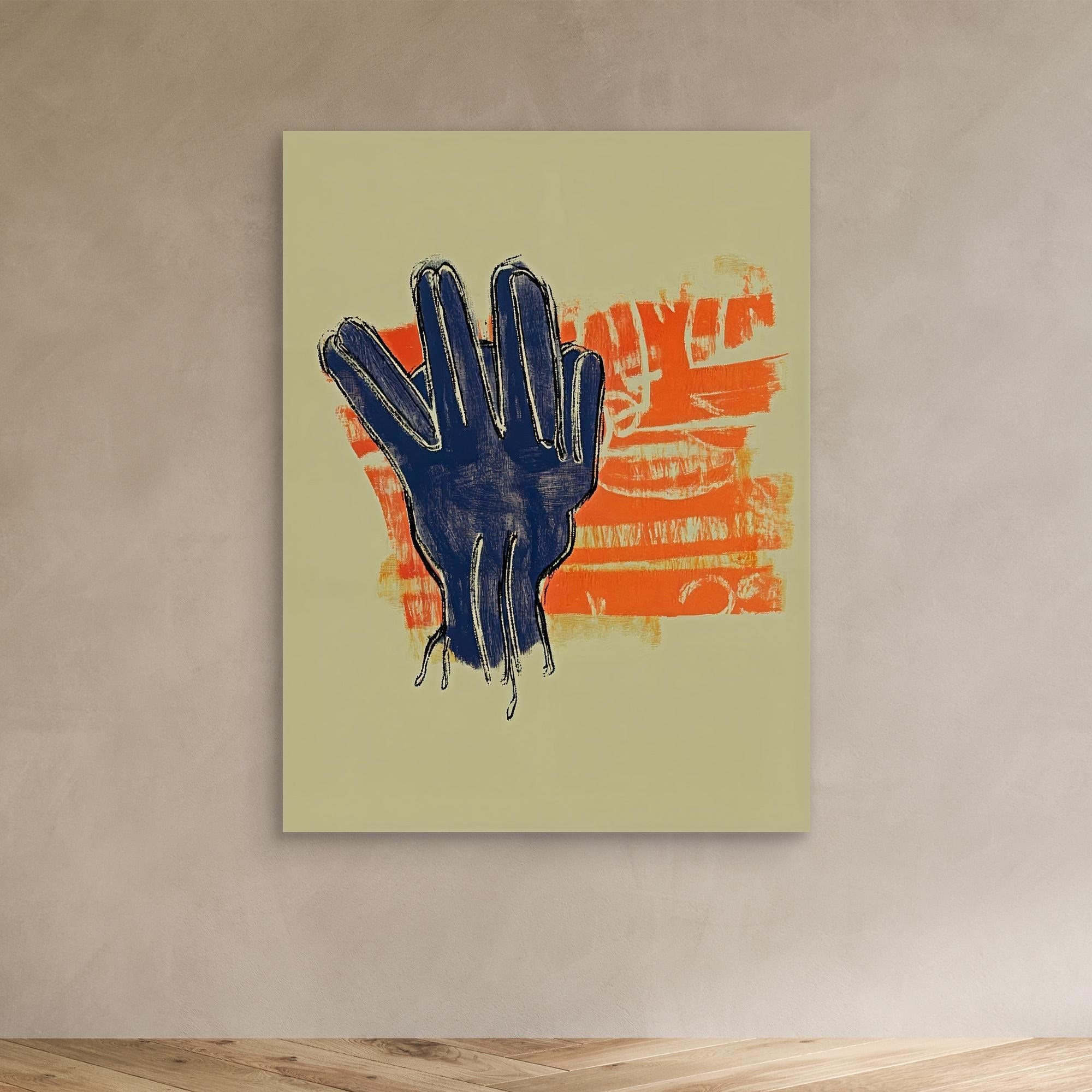 Canvas Print: Surreal Reach – Abstract Expressionism Art modern abstract canvas wall art by Rossetti Art – luxury interior design artwork for living room, bedroom, office – Abstract Emotional Art Bold Modern Canvas Creative Interior Decor