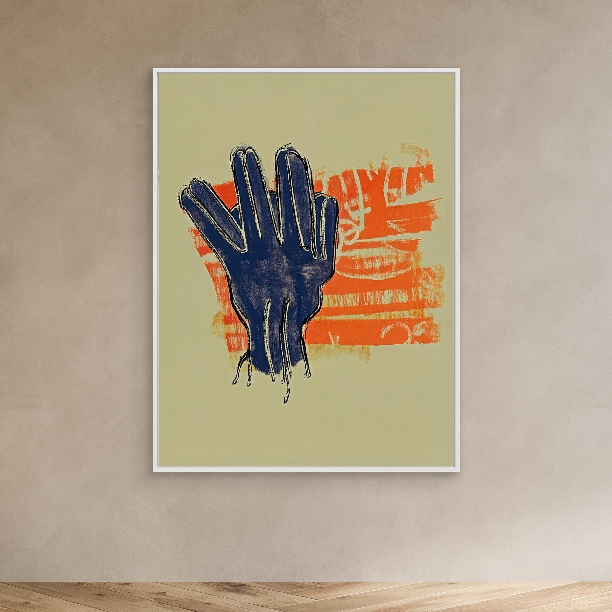 Canvas Print: Surreal Reach – Abstract Expressionism Art modern abstract canvas wall art by Rossetti Art – luxury interior design artwork for living room, bedroom, office – Abstract Emotional Art Bold Modern Canvas Creative Interior Decor