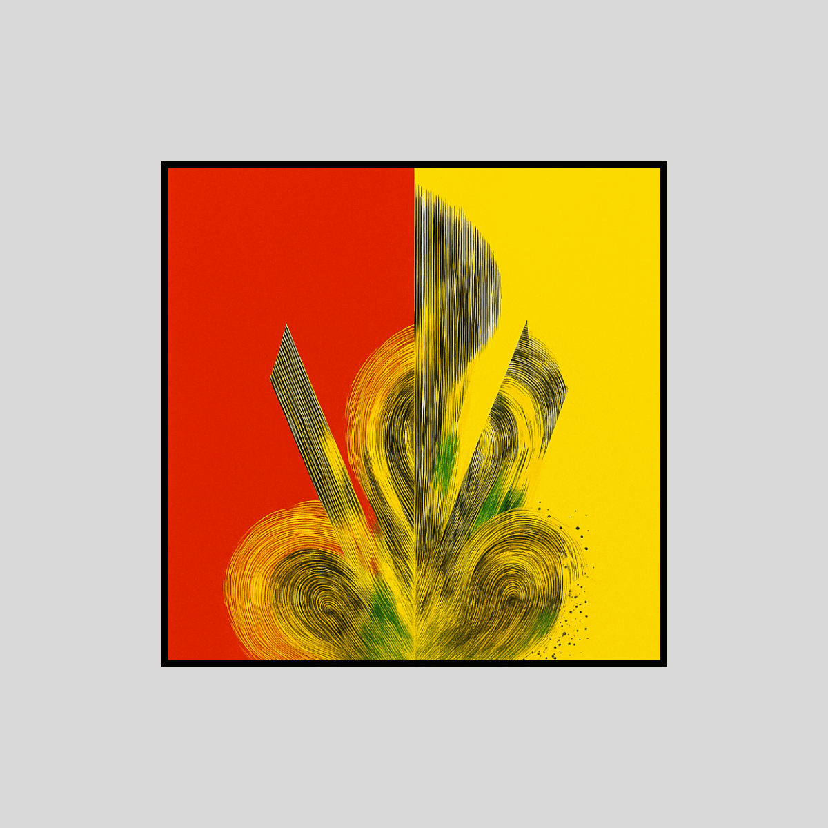 Canvas Print : "Symmetric Boom" – Psychedelic Abstract Canvas Print - Chiara Rossetti