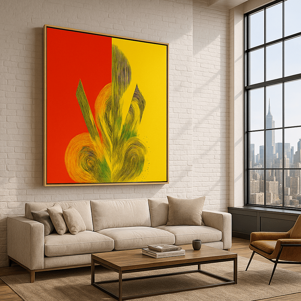 Canvas Print : "Symmetric Boom" – Psychedelic Abstract Canvas Print - Chiara Rossetti