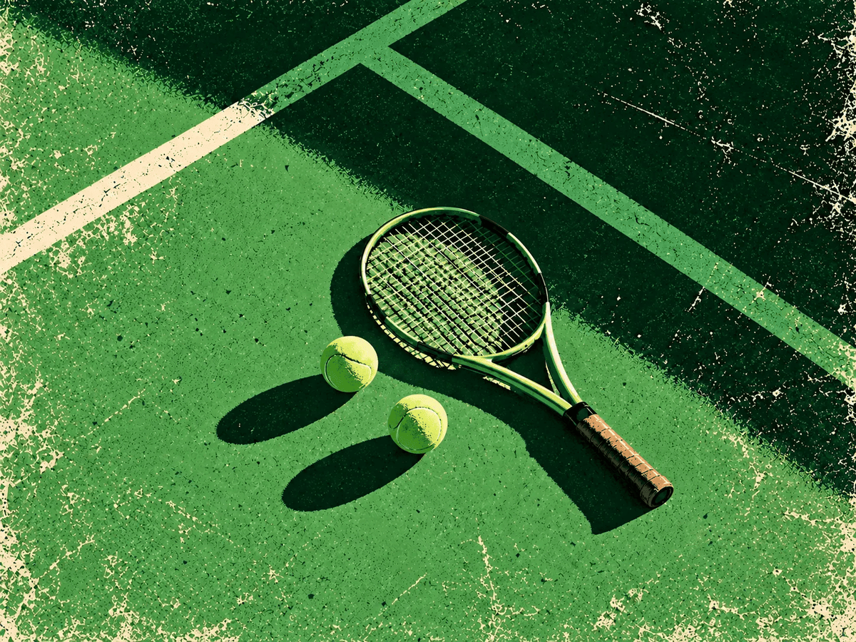 Tennis Wall Art – Match Point Canvas Print by Rossetti Art