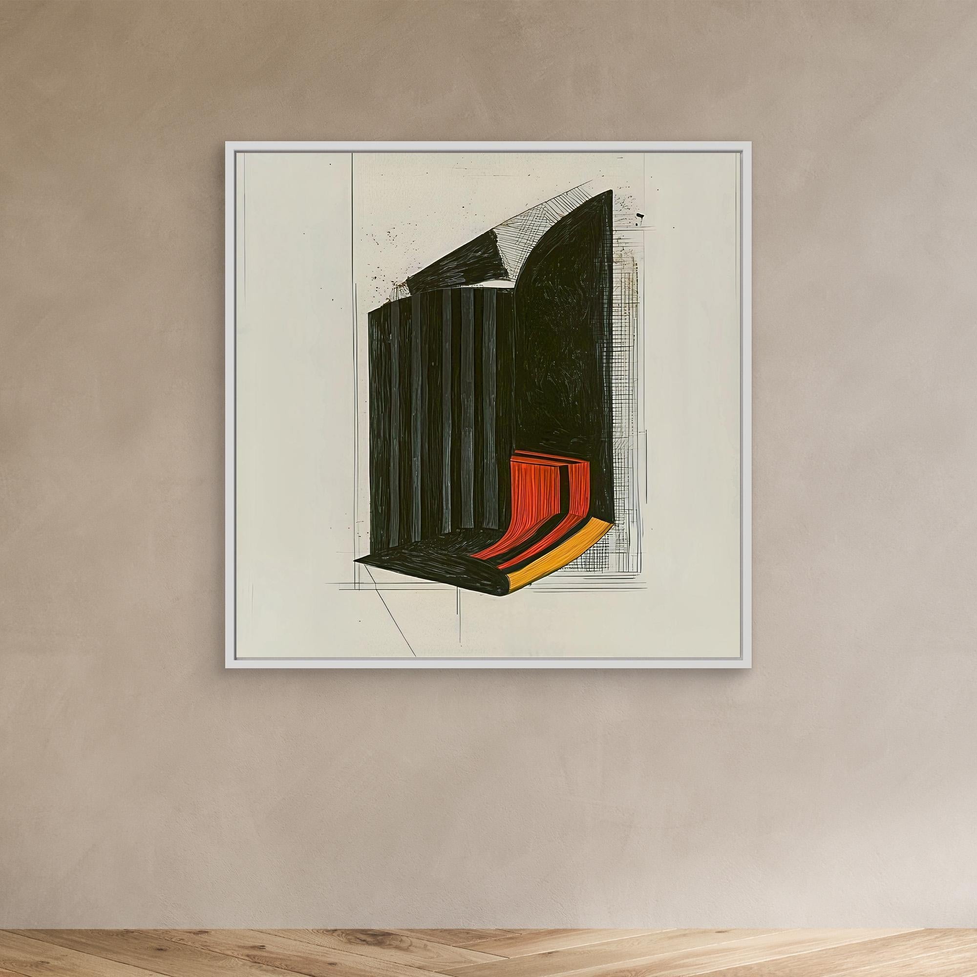 Canvas Print: The Obsidian Flow - Modern Abstract Art modern abstract canvas wall art by Rossetti Art – luxury interior design artwork for living room, bedroom, office – Abstract Art Prints Abstract Canvas Print Abstract Home Decor