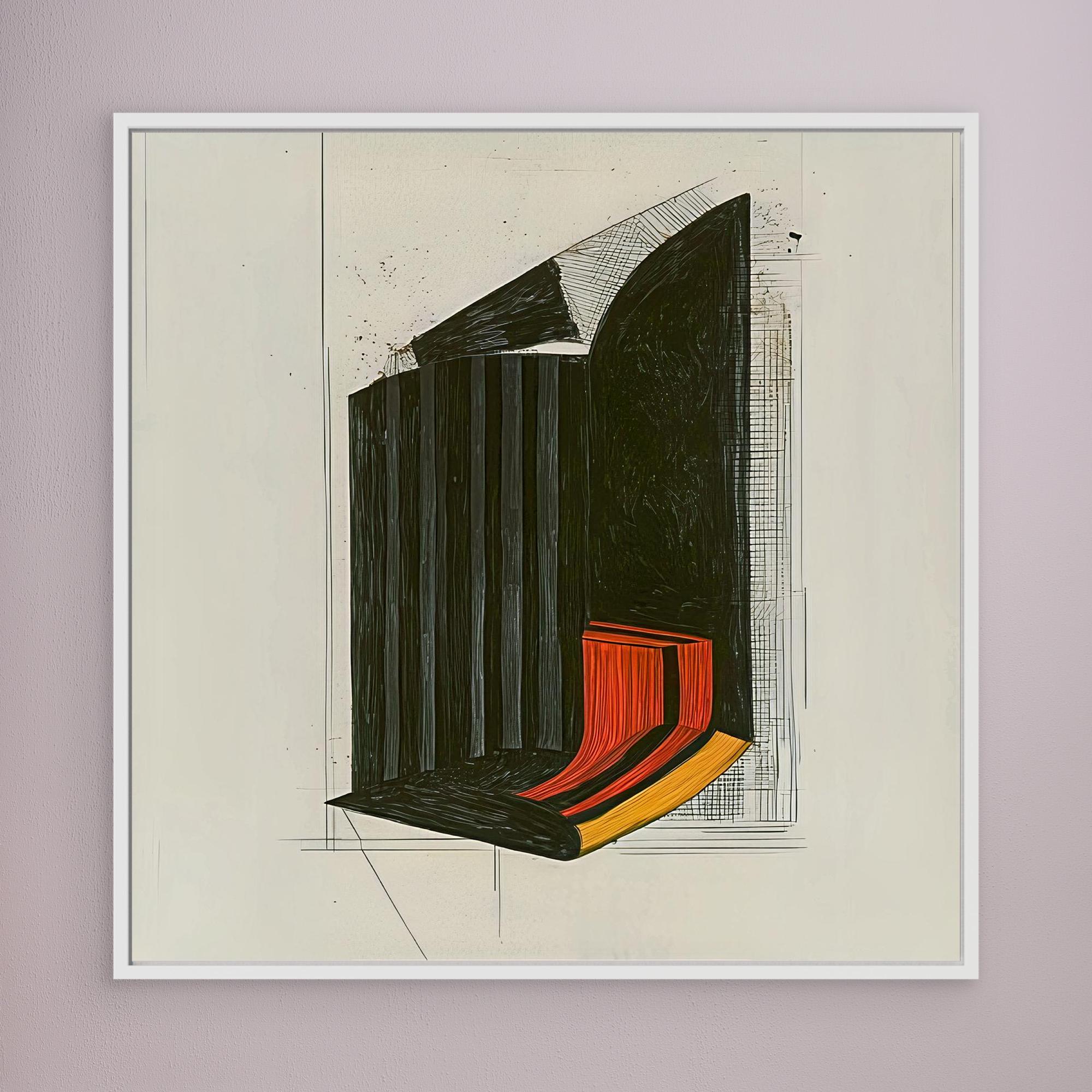 Canvas Print: The Obsidian Flow - Modern Abstract Art modern abstract canvas wall art by Rossetti Art – luxury interior design artwork for living room, bedroom, office – Abstract Art Prints Abstract Canvas Print Abstract Home Decor