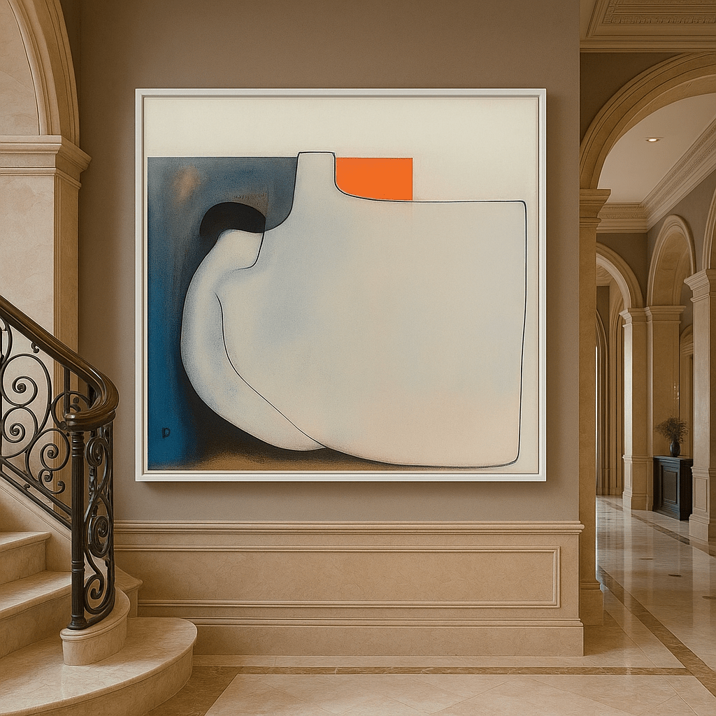 Canvas Print: Tranquil Form – Large Canvas Wall Art for Living Room Print modern abstract canvas wall art by Rossetti Art – luxury interior design artwork for living room, bedroom, office – contemporary art piece Contemporary Canvas Art Contemporary canvas print