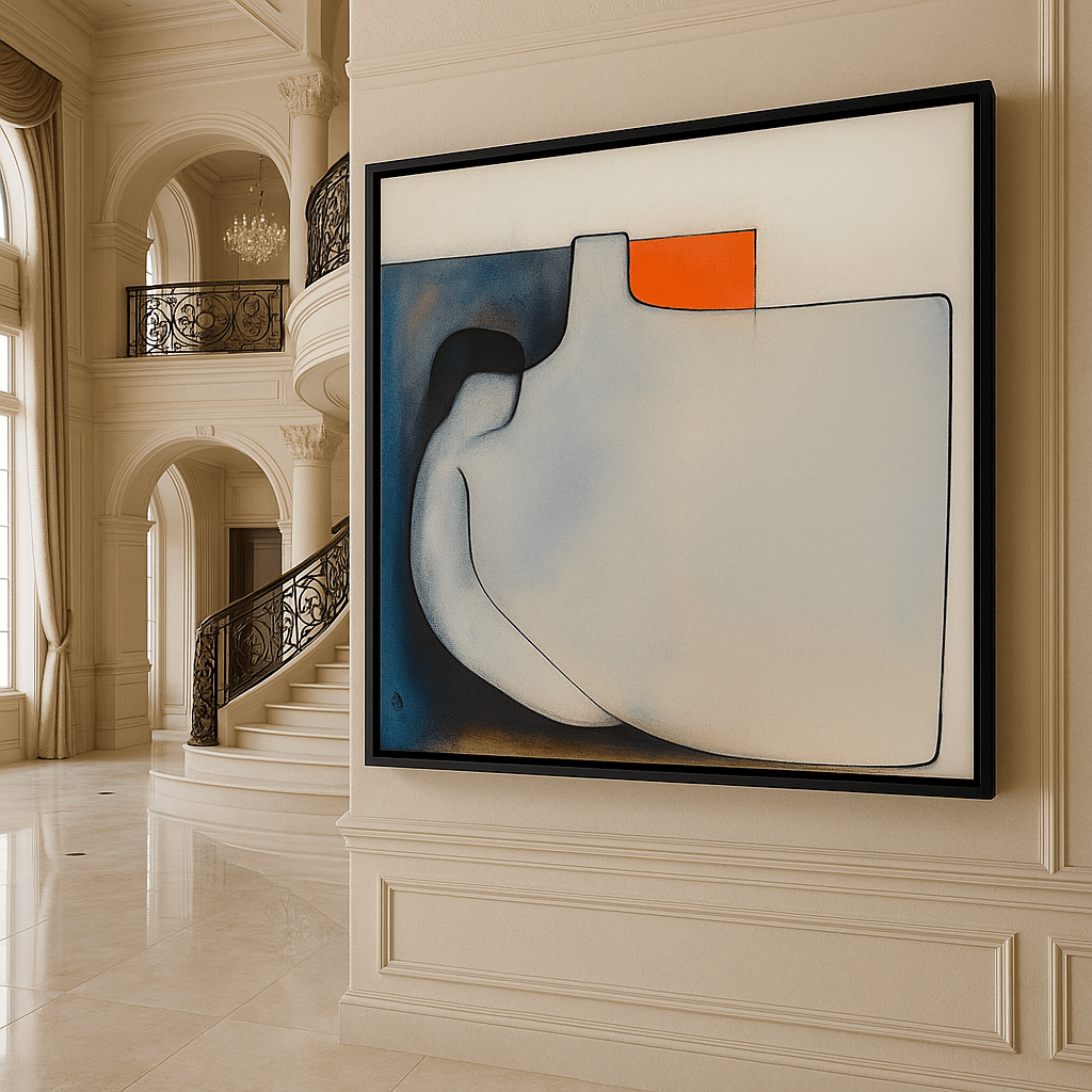 Canvas Print: Tranquil Form – Large Canvas Wall Art for Living Room Print modern abstract canvas wall art by Rossetti Art – luxury interior design artwork for living room, bedroom, office – contemporary art piece Contemporary Canvas Art Contemporary canvas print