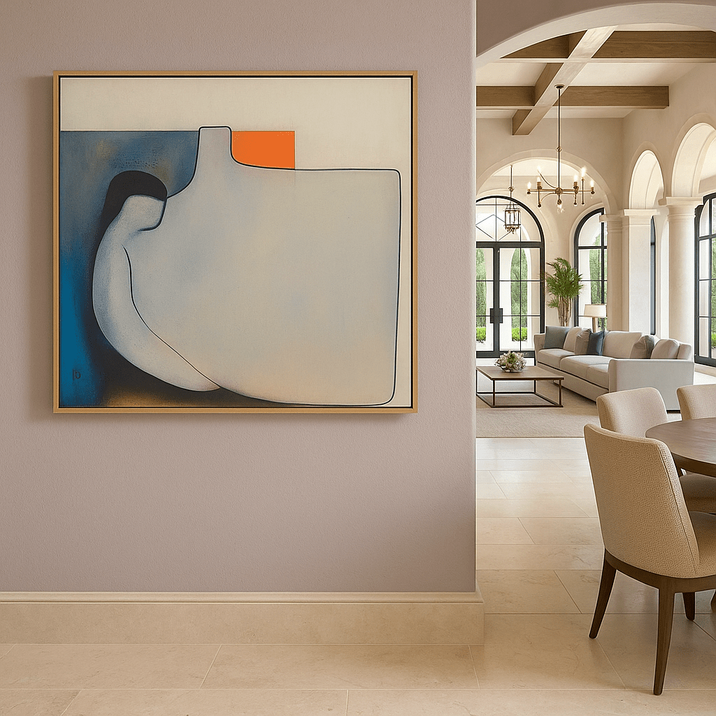 Canvas Print: Tranquil Form – Large Canvas Wall Art for Living Room Print modern abstract canvas wall art by Rossetti Art – luxury interior design artwork for living room, bedroom, office – contemporary art piece Contemporary Canvas Art Contemporary canvas print