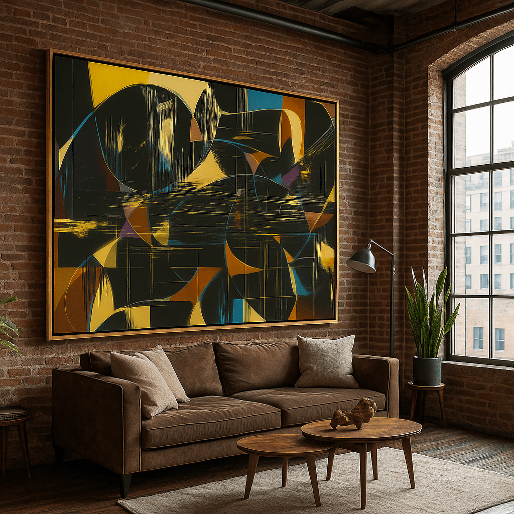 Canvas Print : Vibrant Chromatic Noise | Vibrant Abstract Canvas Wall Art - Chiara Rossetti