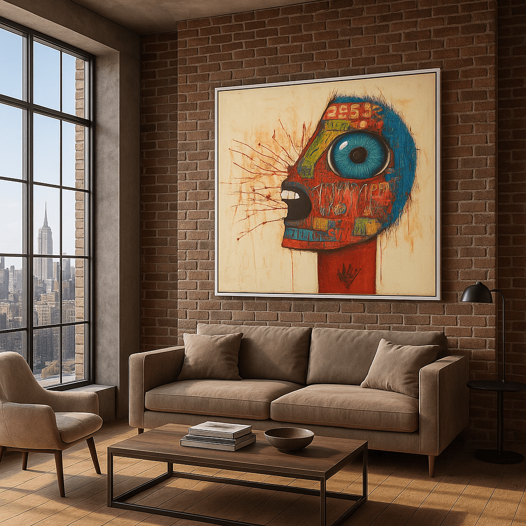 Canvas Print : "Visionary Chaos" – Abstract Expressionist modern abstract canvas wall art by Rossetti Art – luxury interior design artwork for living room, bedroom, office – Contemporary Art for Sale Contemporary Canvas Art Contemporary canvas print