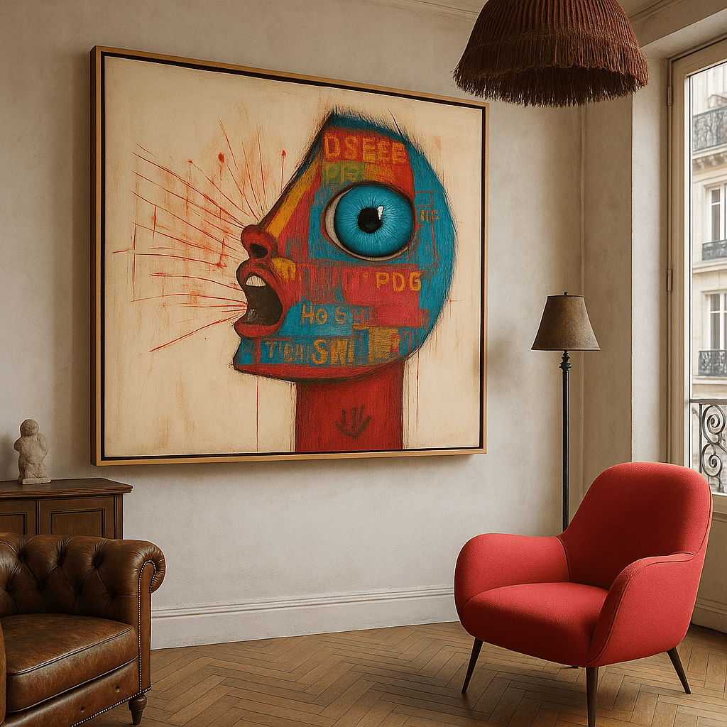 Canvas Print : "Visionary Chaos" – Abstract Expressionist modern abstract canvas wall art by Rossetti Art – luxury interior design artwork for living room, bedroom, office – Contemporary Art for Sale Contemporary Canvas Art Contemporary canvas print