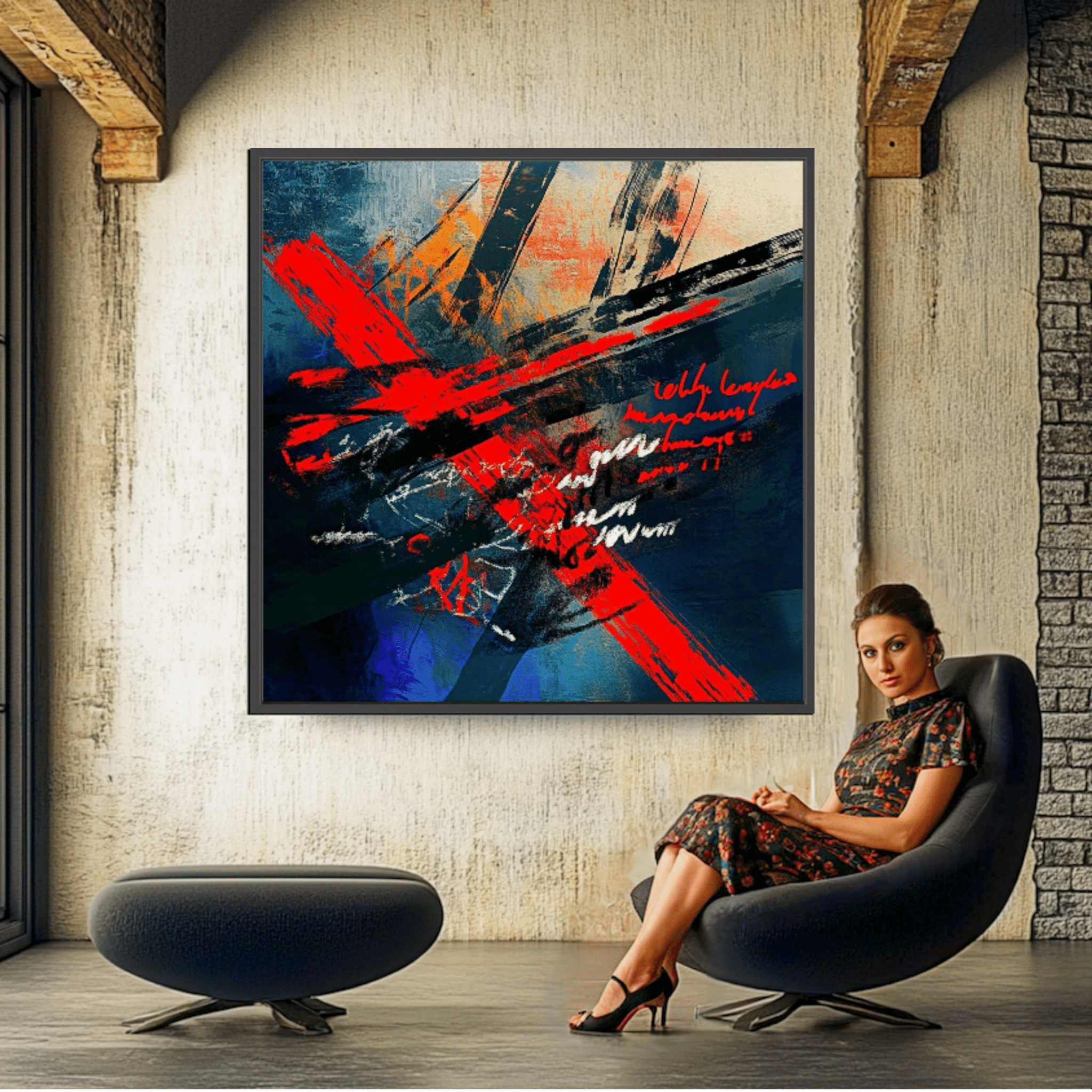 Canvas Print : Vivid Chaos - Abstract Wall Art Canvas - Chiara Rossetti