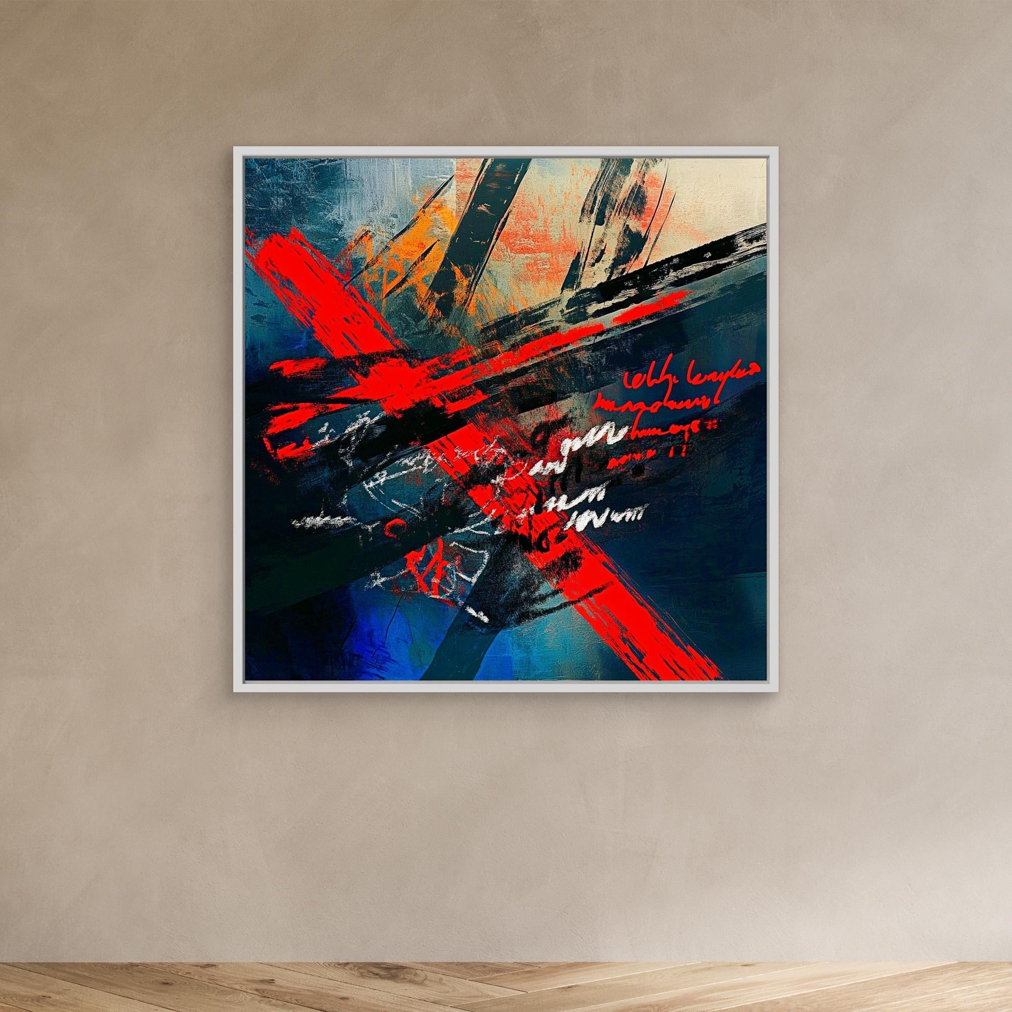 Canvas Print : Vivid Chaos - Abstract Wall Art Canvas modern abstract canvas wall art by Rossetti Art – luxury interior design artwork for living room, bedroom, office – Chiara Rossetti Art Modern Canvas Painting