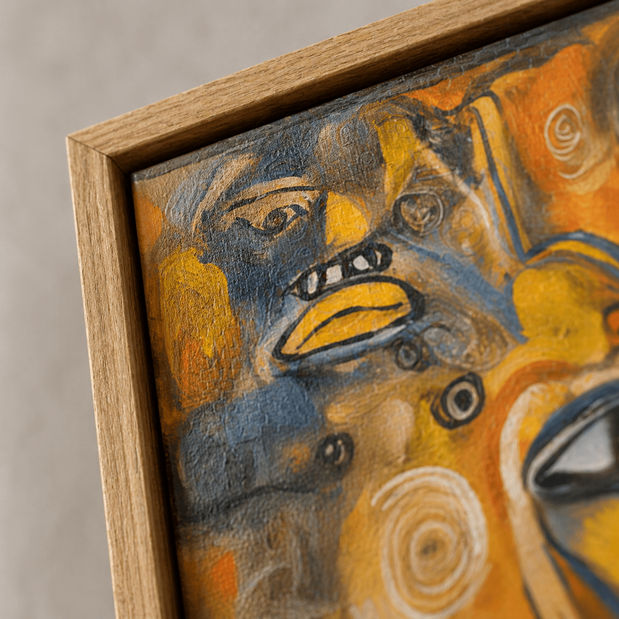 Abstract faces wall art