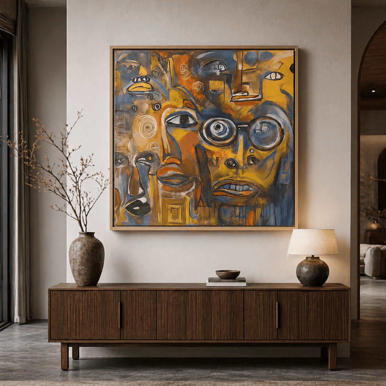Abstract faces wall art&nbsp;