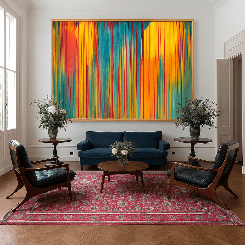 Canvas Print : "Waterfall of Colors" – Abstract Canvas Print - Chiara Rossetti