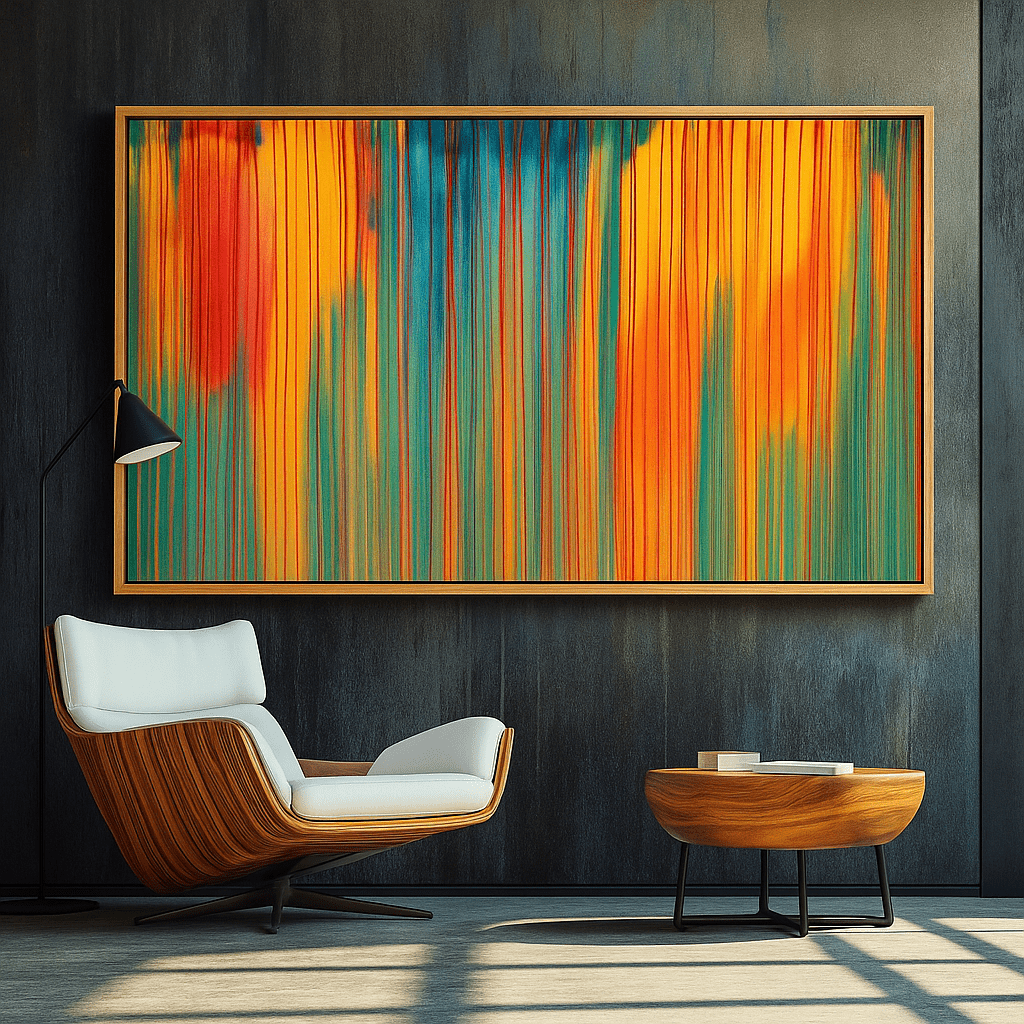 Canvas Print : "Waterfall of Colors" – Abstract Canvas Print - Chiara Rossetti
