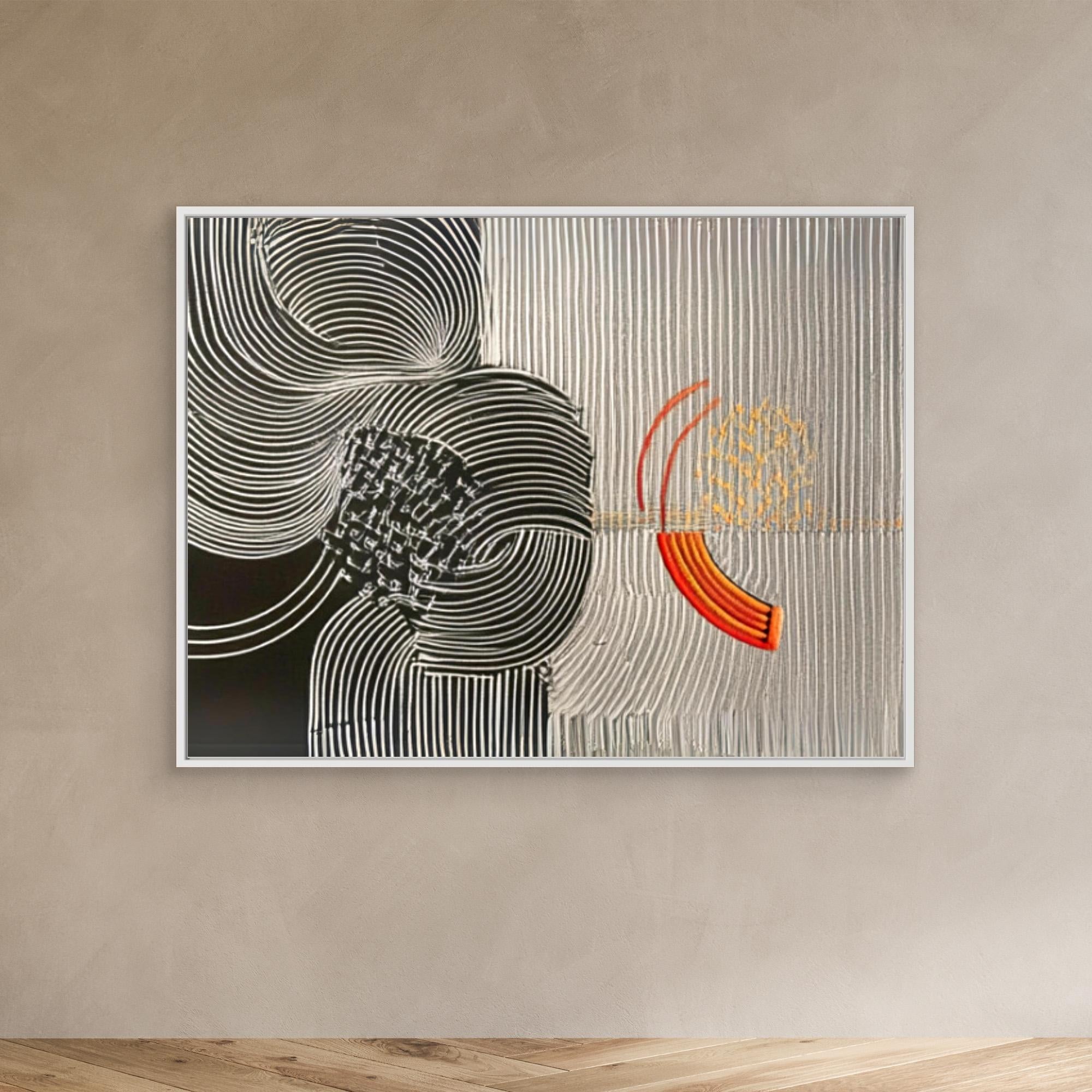 Canvas Print : Waves of Harmony - Modern Abstract Canvas Art - Chiara Rossetti
