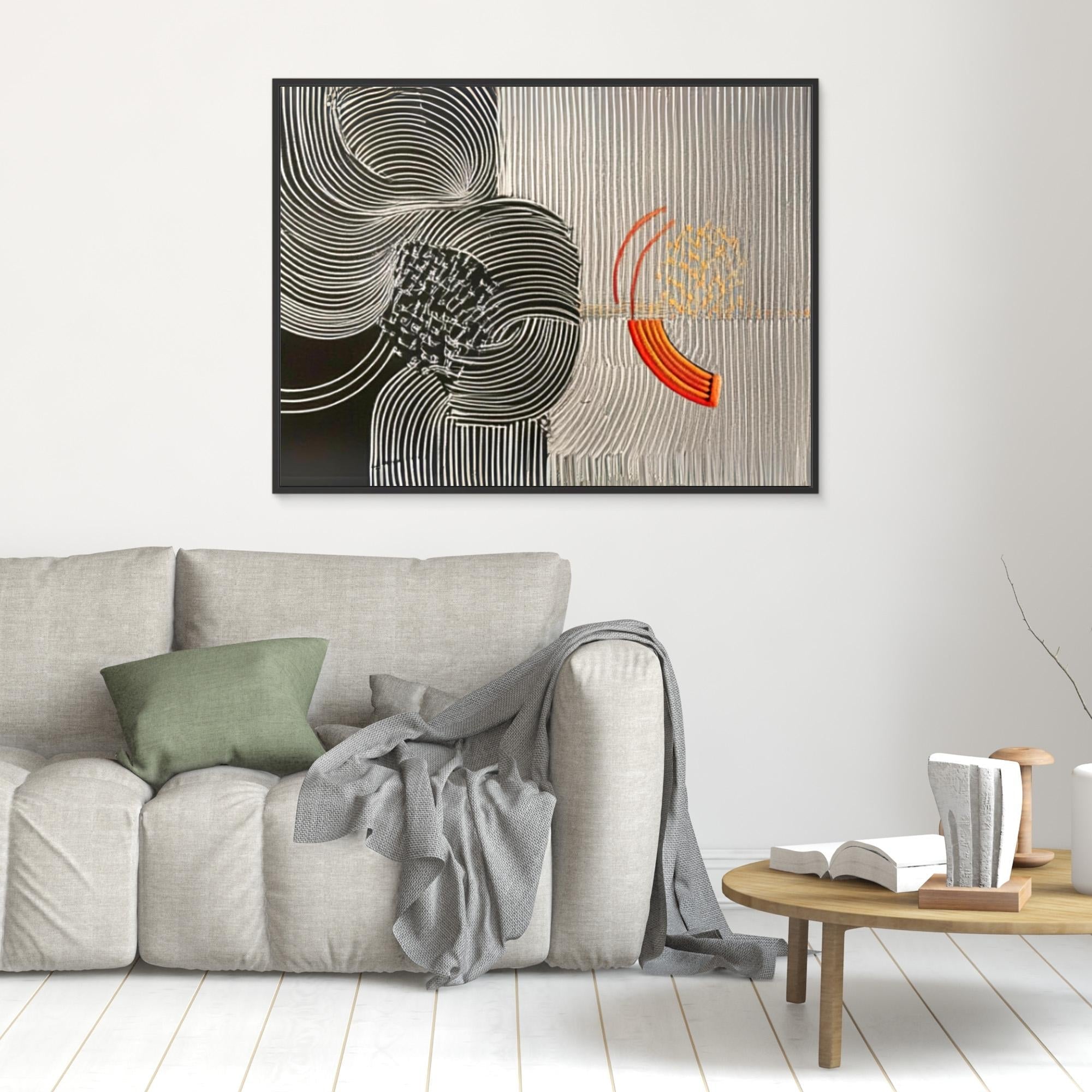 Canvas Print : Waves of Harmony - Modern Abstract Canvas Art - Chiara Rossetti