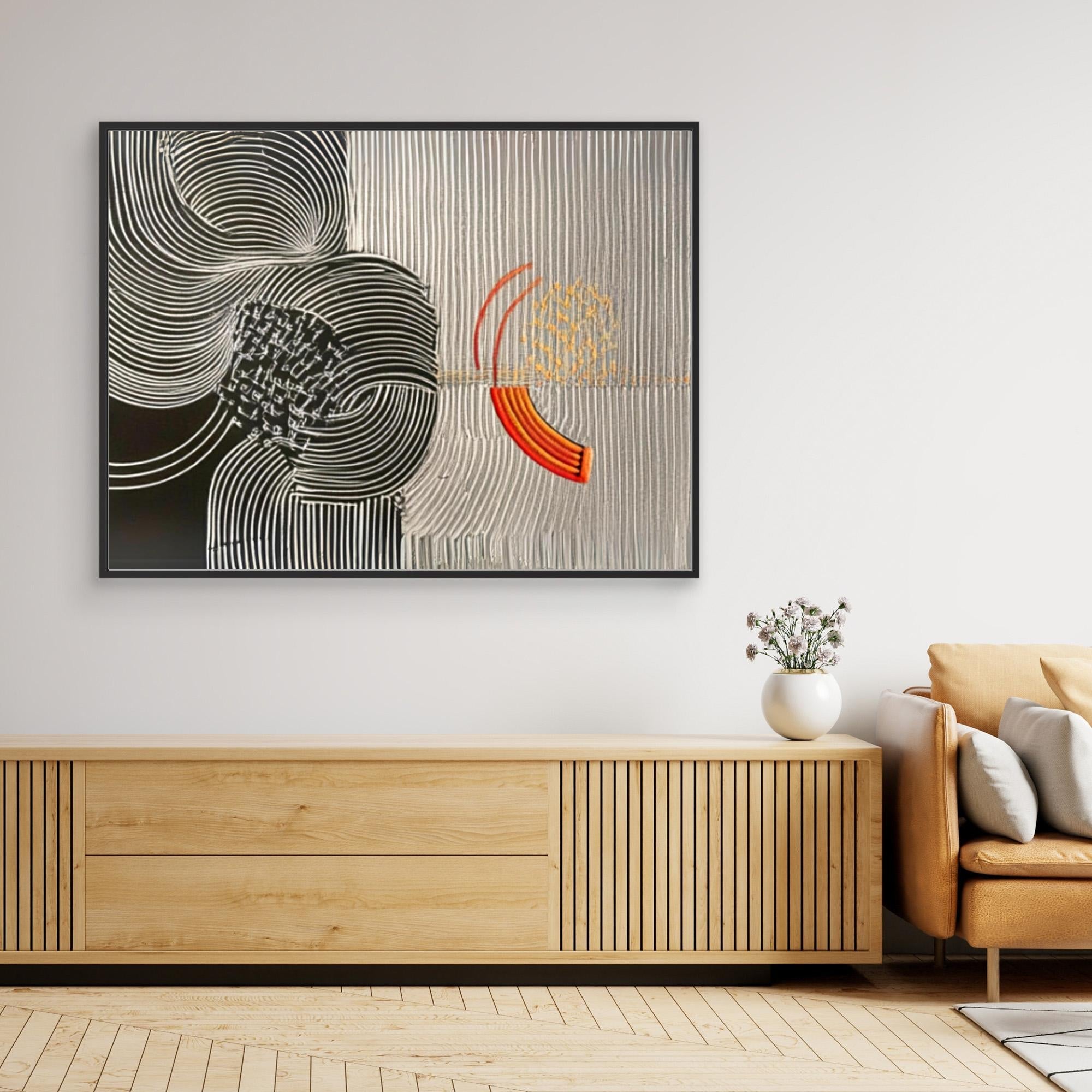 Canvas Print : Waves of Harmony - Modern Abstract Canvas Art - Chiara Rossetti
