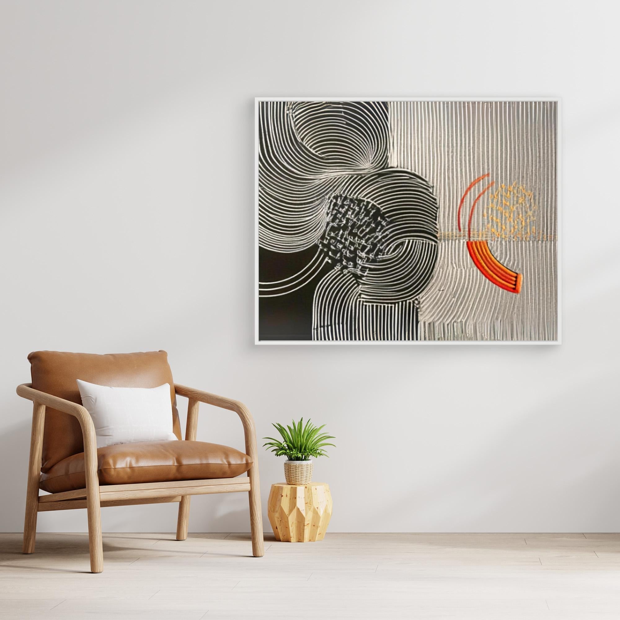 Canvas Print : Waves of Harmony - Modern Abstract Canvas Art - Chiara Rossetti