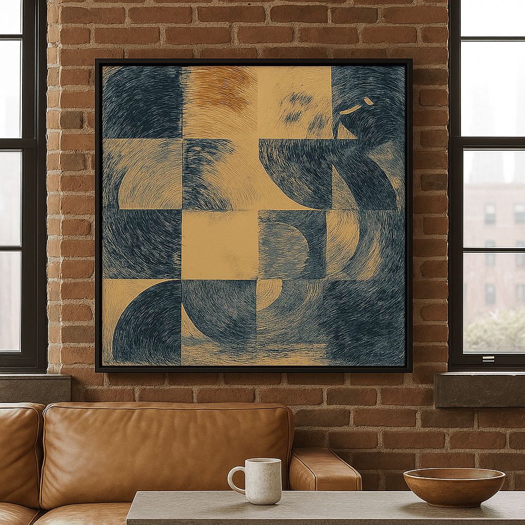 Canvas Print : Whirling Patterns – Geometric Abstract Canvas Wall Art - Chiara Rossetti