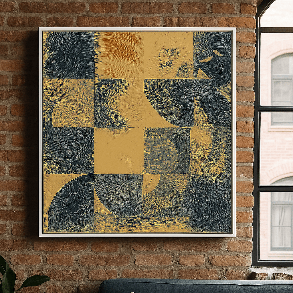 Canvas Print : Whirling Patterns – Geometric Abstract Canvas Wall Art - Chiara Rossetti