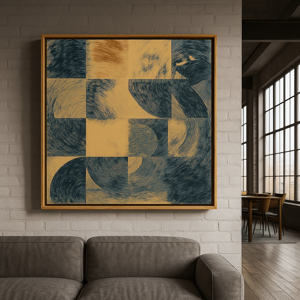 Canvas Print : Whirling Patterns – Geometric Abstract Canvas Wall Art - Chiara Rossetti