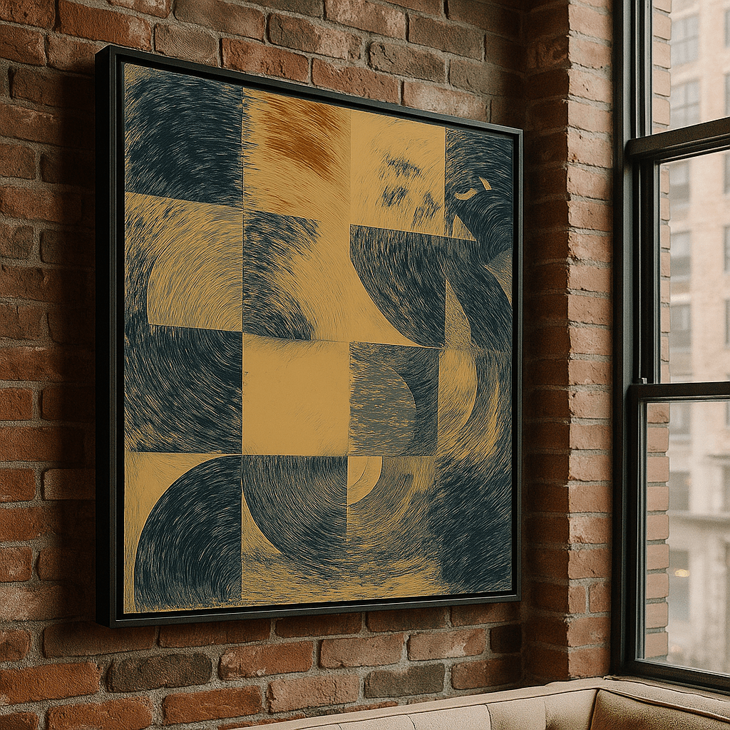 Canvas Print : Whirling Patterns – Geometric Abstract Canvas Wall Art - Chiara Rossetti