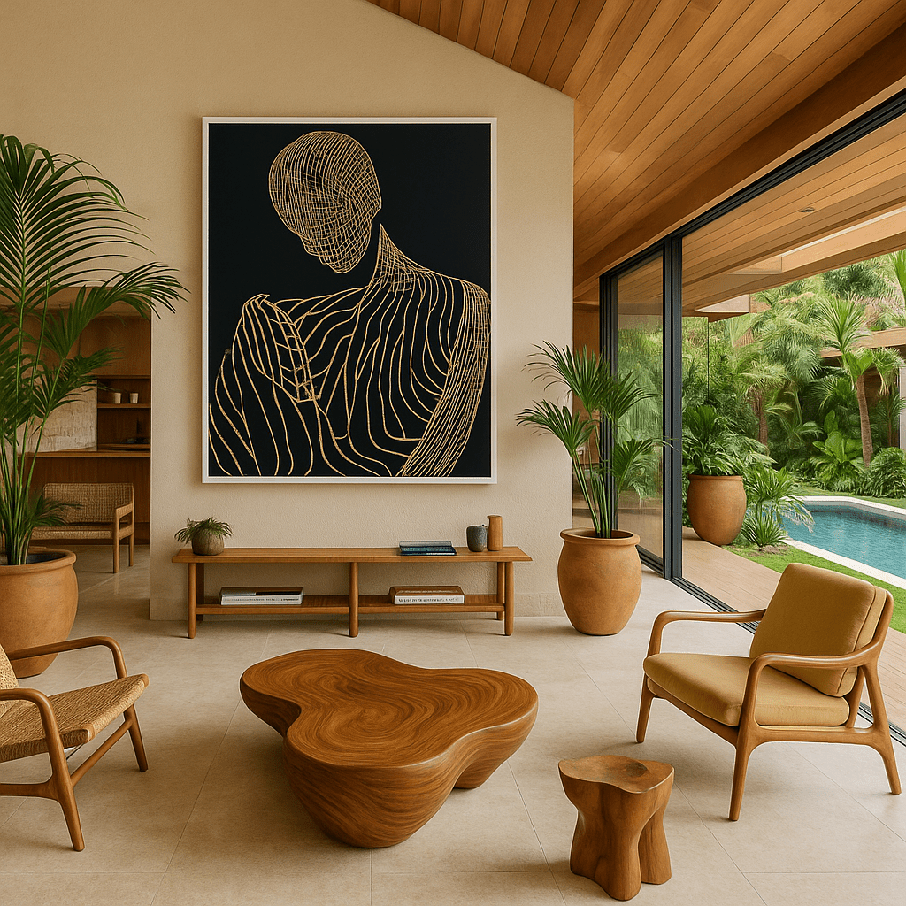 Canvas Print : Whispers in Lines | Abstract Minimalist Wall Art - Chiara Rossetti