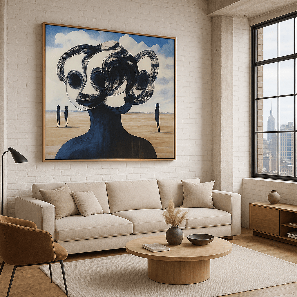 Canvas Print : "Whispers of the Dunes" - Surreal Abstract Print - Chiara Rossetti