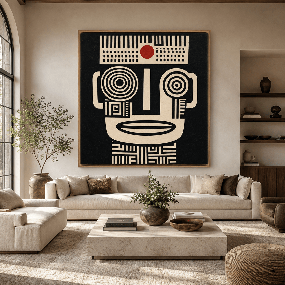 Canvas Wall Art Abstract Face Print— Oracle by Rossetti Art