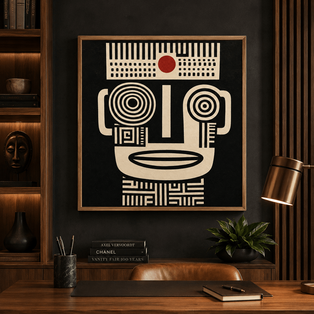 Canvas Wall Art Abstract Face Print— Oracle by Rossetti Art