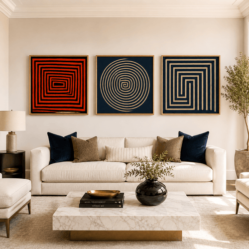 Canvas Wall Art Set of 3 — Triad | Rossetti Art