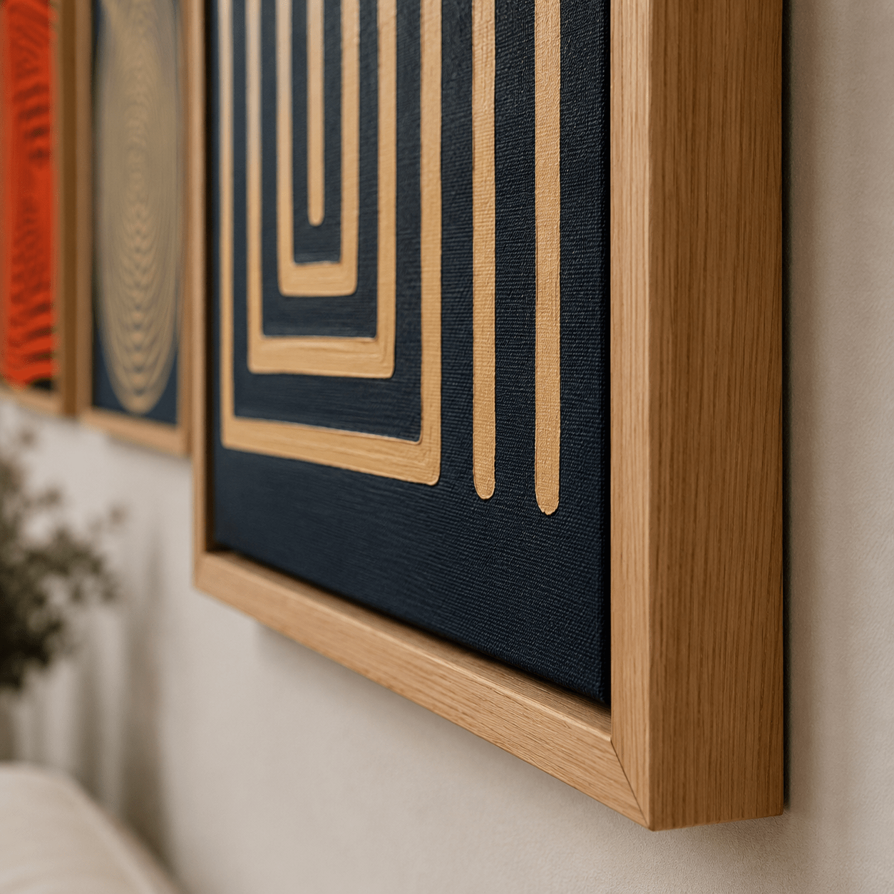 Canvas Wall Art Set of 3 — Triad | Rossetti Art modern abstract canvas wall art by Rossetti Art – luxury interior design artwork for living room, bedroom, office – Entryway Wall Art modern - canvas - print Office Canvas Art
