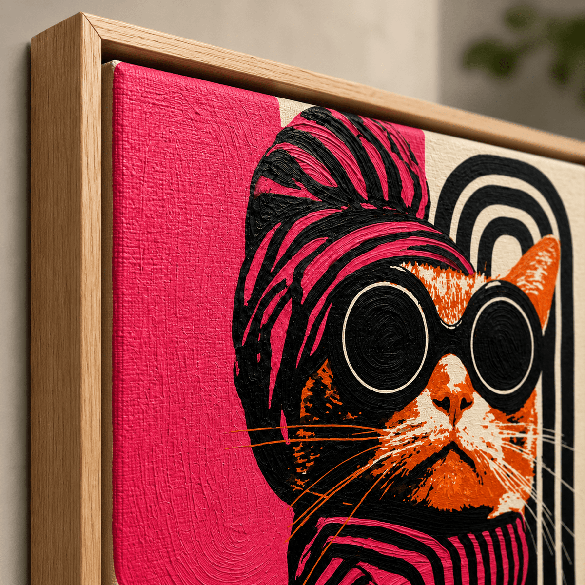 Cat Art Print Canvas — The Stylist by Rossetti Art