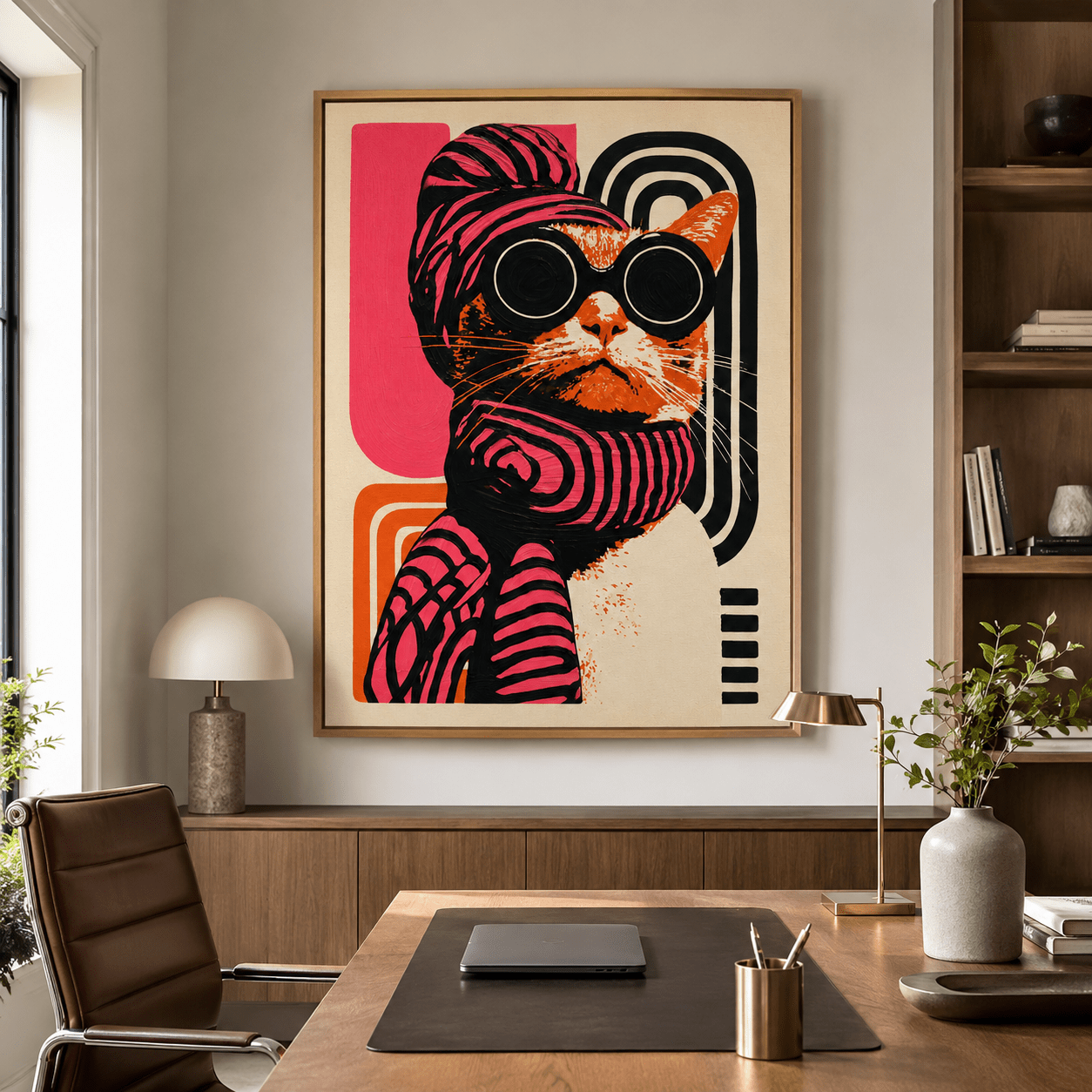 Cat Art Print Canvas — The Stylist by Rossetti Art
