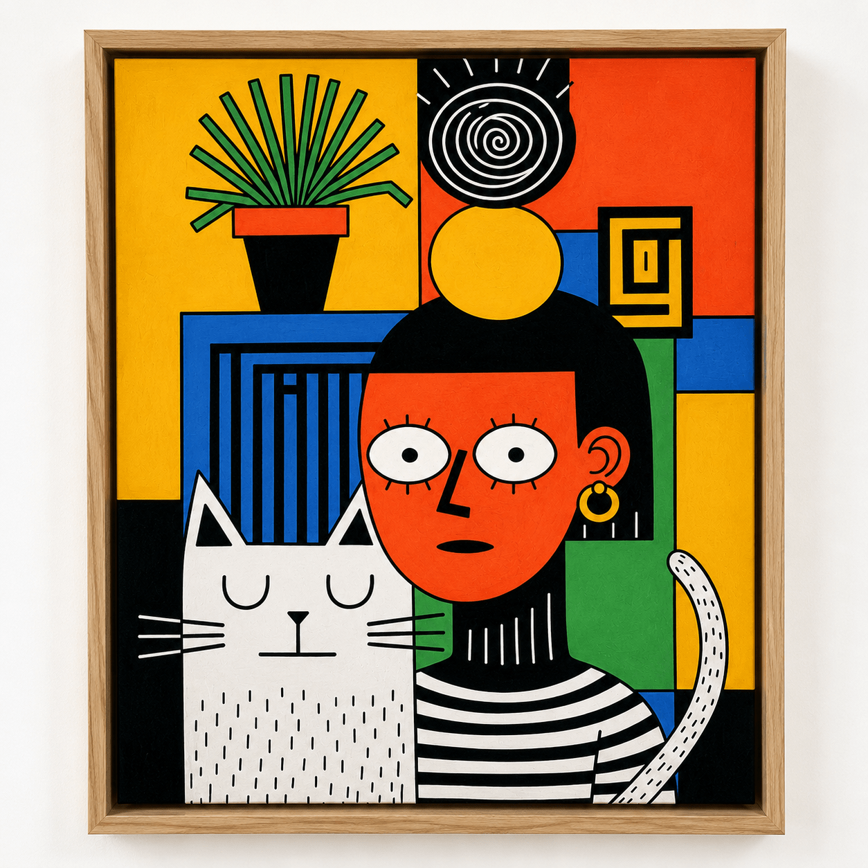 Cat Canvas Print — Roommates by Rossetti Art