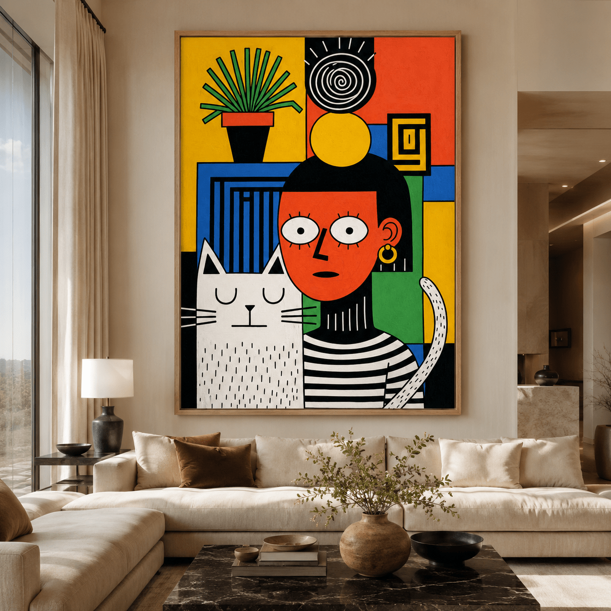 Cat Canvas Print — Roommates by Rossetti Art