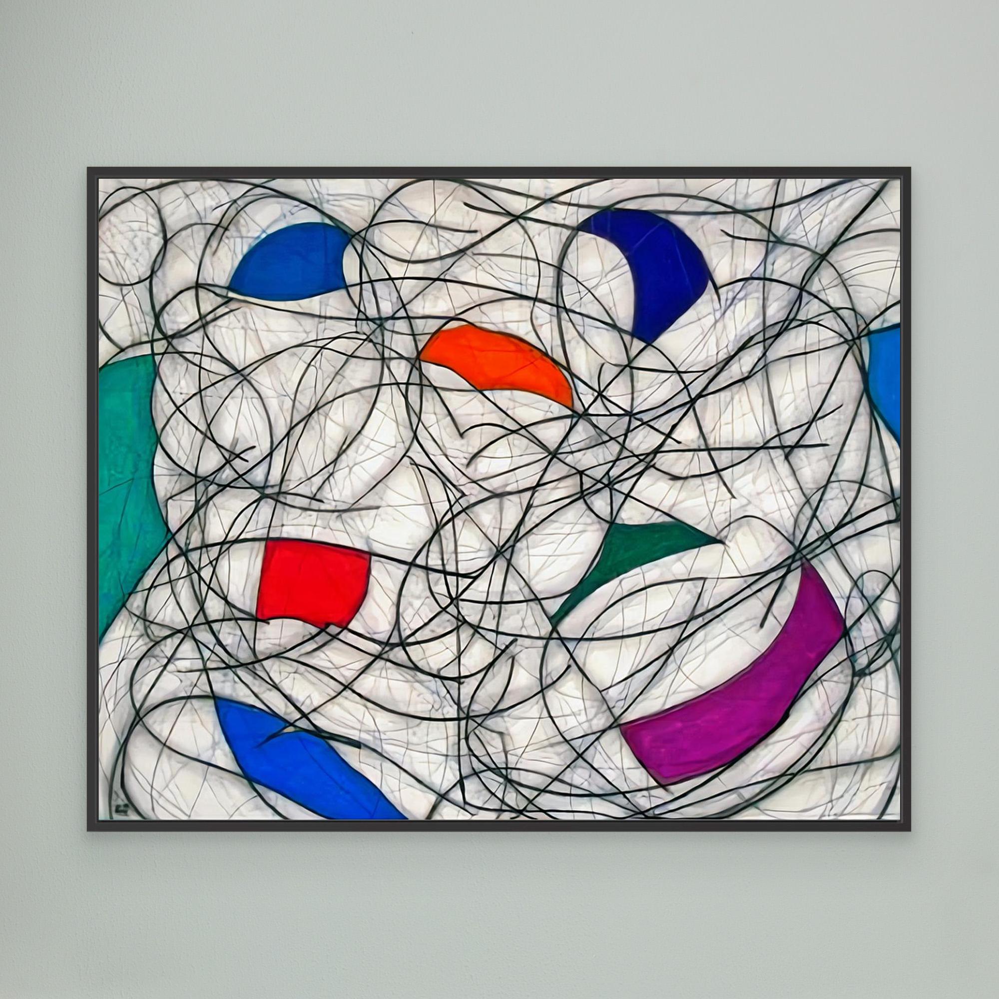 Canvas Print: Modern Abstract Chaos - Contemporary Art Print