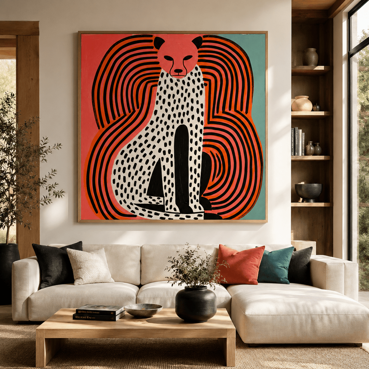 Cheetah Art Print Canvas — Wild Pulse by Rossetti Art