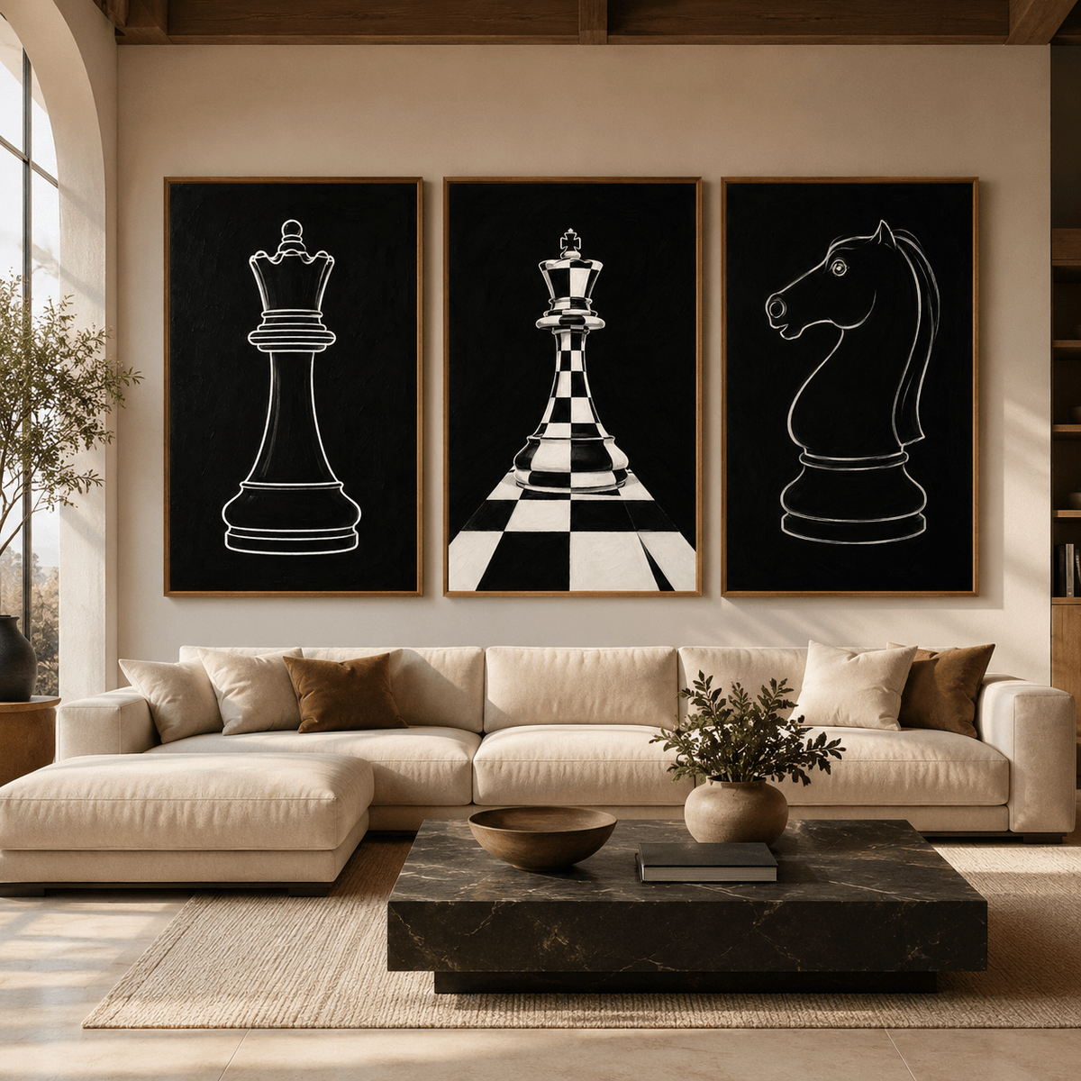 Chess Wall Art Canvas Print — Game of Kings by Rossetti Art