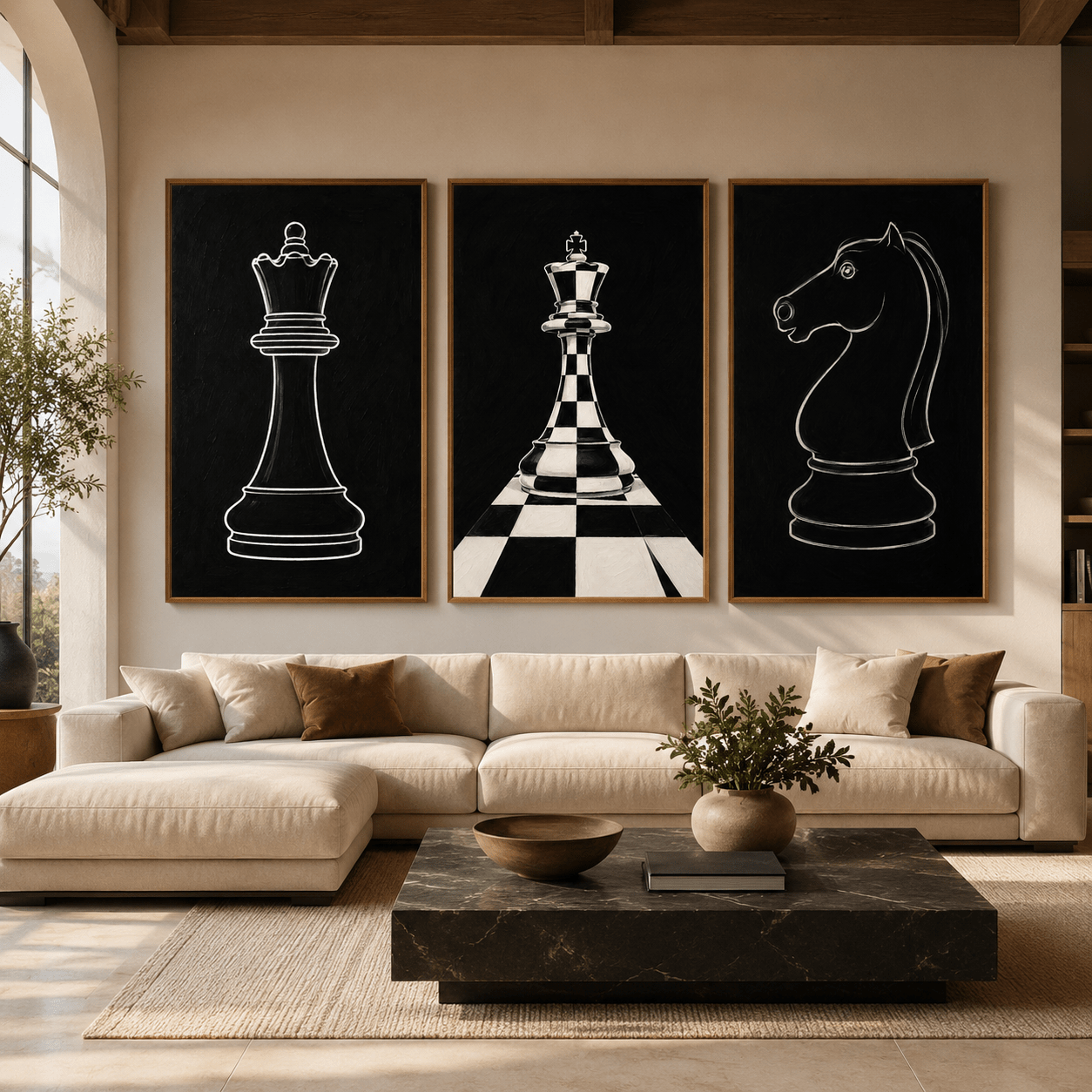 Chess Wall Art Canvas Print — Game of Kings by Rossetti Art