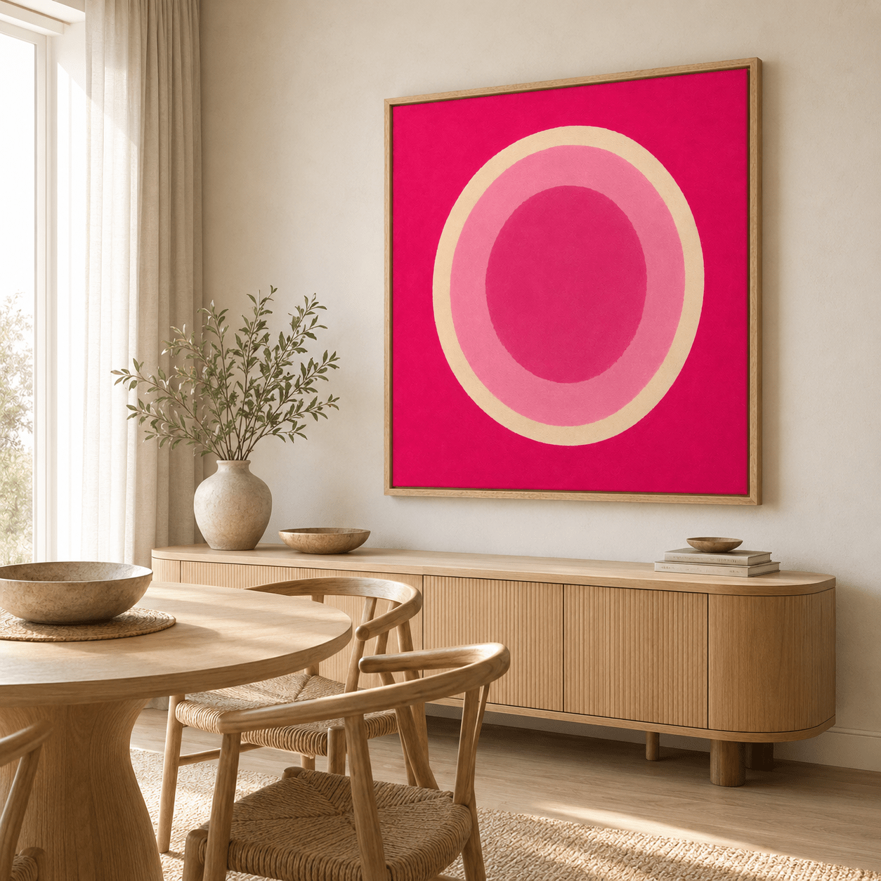 Circle Wall Art Canvas Print 