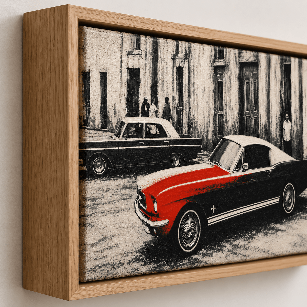 Classic Car Wall Art Canvas Print — Havana Red by Rossetti Art