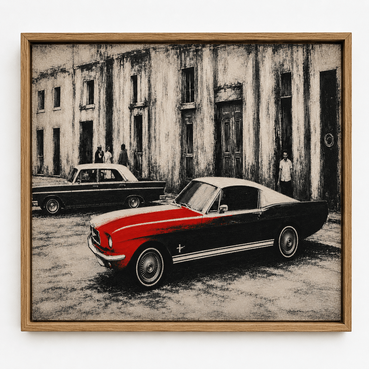 Classic Car Wall Art Canvas Print — Havana Red by Rossetti Art