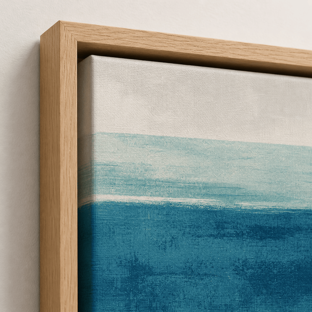 Coastal Wall Art Canvas Print — Cerulean Still by Rossetti Art