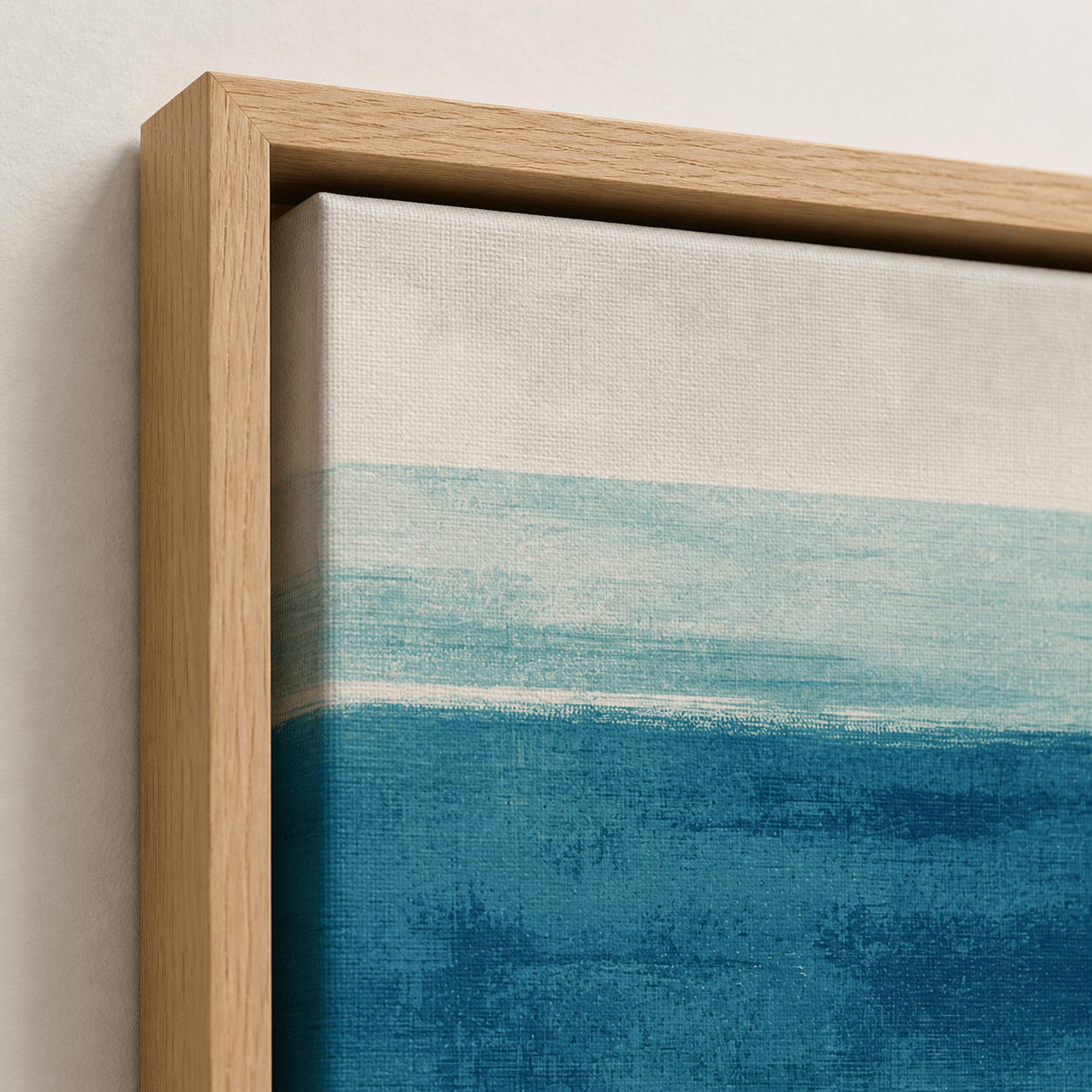 Coastal Wall Art Canvas Print — Cerulean Still by Rossetti Art