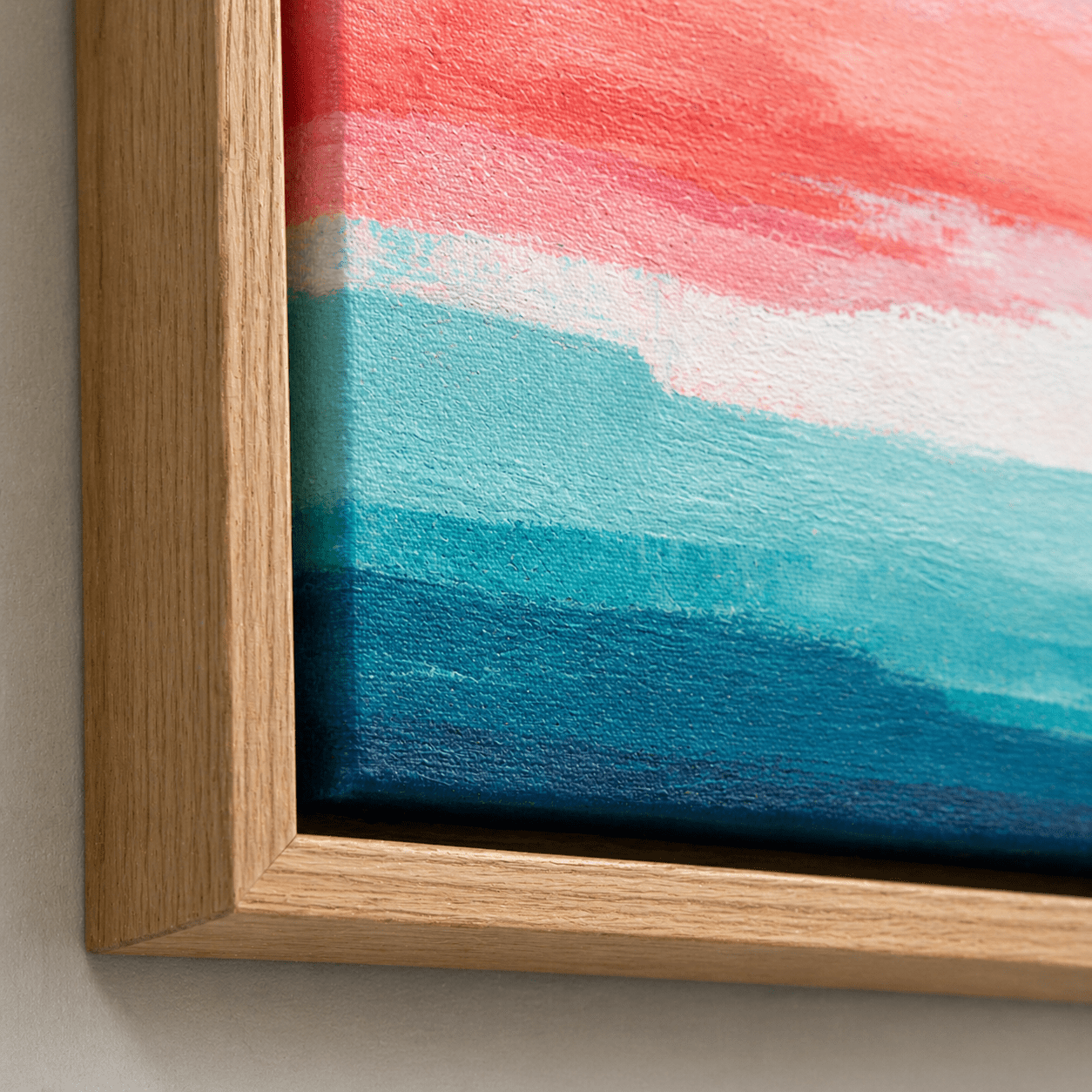 Color Field Painting — Coral Tide by Rossetti Art