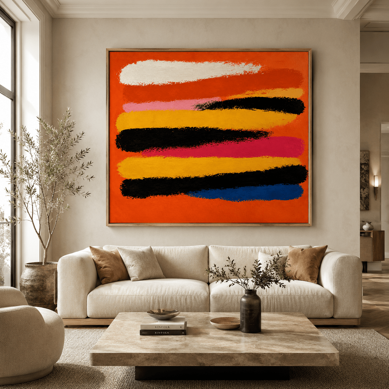 Colorful Abstract Canvas Print — Jazz by Rossetti Art