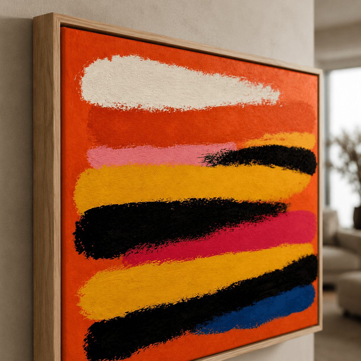Colorful Abstract Canvas Print — Jazz by Rossetti Art
