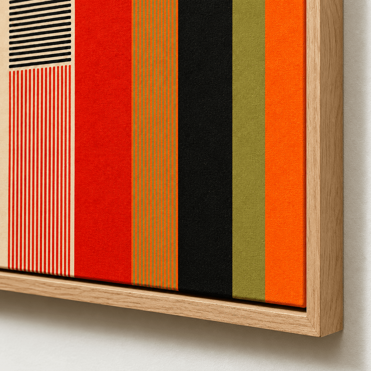 Colorful Abstract Wall Art Canvas Print — Chromatic Divide by Rossetti Art